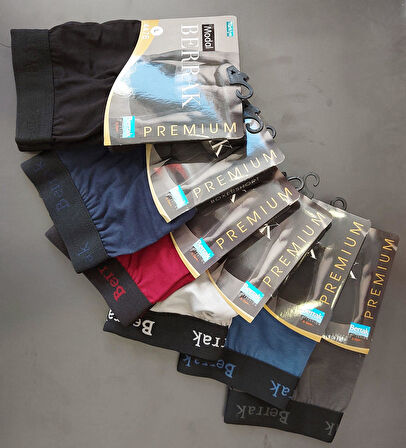 BERRAK 4476 ERKEK MODAL ÇOK RENKLİ LİKRALI BOXER 12 ADET