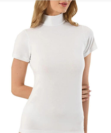 JİBER 562 KADIN MODAL BALIKÇI YAKA YARIM KOL BODY 6 ADET