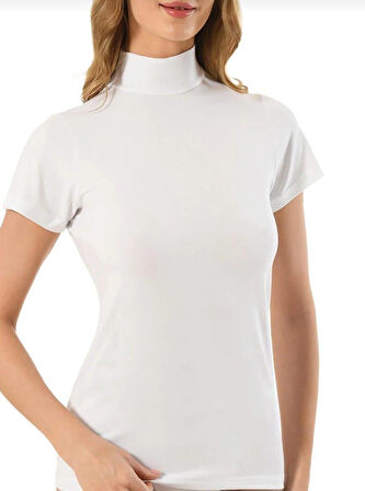 JİBER 562 KADIN MODAL BALIKÇI YAKA YARIM KOL BODY 6 ADET