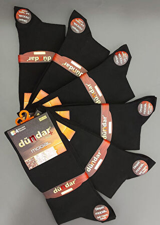 DÜNDAR PLUS 4124 ERKEK MODAL LİKRALI DİKİŞSİZ ÇORAP 6 ADET