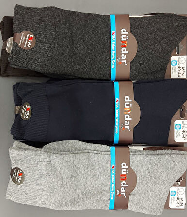 DÜNDAR PLUS 7026 ERKEK PAMUKLU TABAN ALTI HAVLU ÇORAP 12 ADET