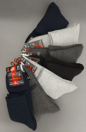 DÜNDAR PLUS 5978 ERKEK KIŞLIK HAVLU TERMAL ÇORAP 6 ADET