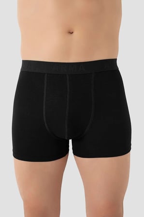Premium Konfor Stil Rahat Erkek Bambu Büyük Beden Boxer Siyah 10'lu Paket