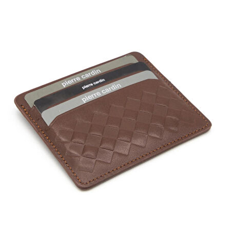 Pierre Cardin Taba Unisex Deri Kartlık 0046