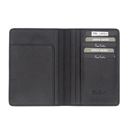 Pierre Cardin Siyah Deri Unisex Passaportluk 0354