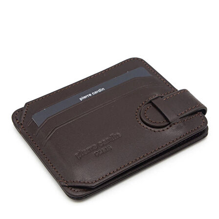 Pierre Cardin Kahve Unisex Deri Kartlık 0510