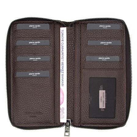 Pierre Cardin Floater Kahve  Unisex Deri Cüzdanı FT11056