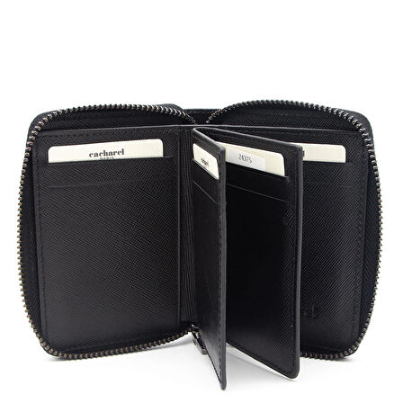 Cacharel Siyah Wint Unisex Deri Cüzdan 24375W17