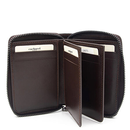 Cacharel Kahve B.Kroko Unisex Deri Cüzdan 24375B8K