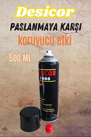 Desicor 1000 VCI Sprey Pas Sökücü Yağlayıcı Korozyon Önleyici Genel Bakım Spreyi 500 ml 2 Adet