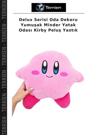 Delux Serisi Oda Dekoru Yumuşak Minder Yatak Odası Kirby Peluş Yastık