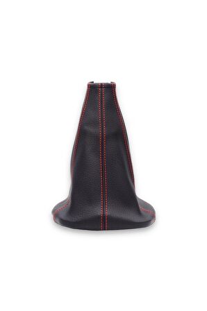 Seat Cordoba 2002-2009  Uyumlu Vites Körüğü Siyah Deri Kırmızı Dikiş  