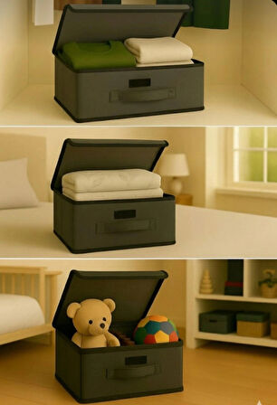 Modern Kapaklı Dolapiçi Çok Amaçlı 3'lü Set