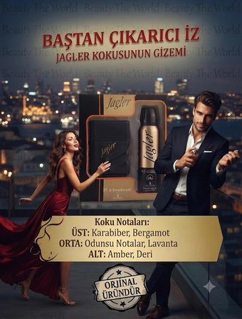 Jagler Men EDT 50 ml & Deodorant 150 ml Erkek Hediye Seti (Özel Seri)