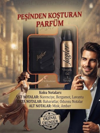 Jagler Men EDT 50 ml & Deodorant 150 ml Erkek Hediye Seti (Özel Seri)