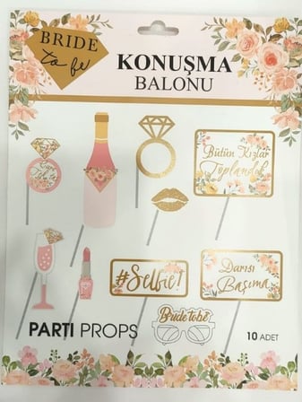 Delux Serisi Etkinlik Müzik Çekim BRİDE TO BE KONUŞMA BALONU