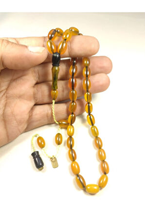 Mesut Elma Usta Eseri Imzalı Mühürlü Full Helezon Sıkma Kehribar Sertifikalı 5384