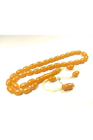 Mesut Elma Usta Eseri Imzalı Mühürlü Rengin Zirvesi Sıkma Kehribar Sertifikalı 5381