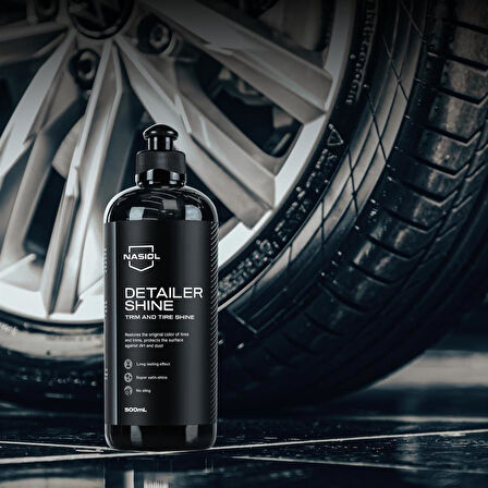 Nasiol Detailer Shine Trim ve Lastik Parlatıcı 500 ml