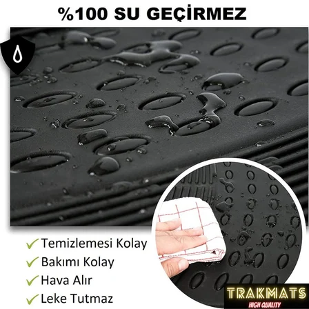 AUDİ A3 HB 2021  UNİVERSAL OTO PASPAS DESENLİ SİYAH
