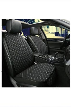  Honda Civic  (2001-2005) Terletmez, Ortopedik Koltuk Minderi, Siyah Kumaş Beyaz Dikiş