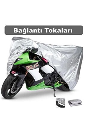 250 Mr Destro Motosiklet Brandası Motor Brandası  Miflonlu Premium 4 Mevsim Koruma Gri