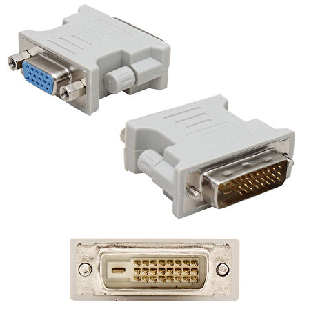 DVI TO VGA DÖNÜŞTÜRÜCÜ(DVI ERKEK VGA DİŞİ) DVI 24+1 (4767)