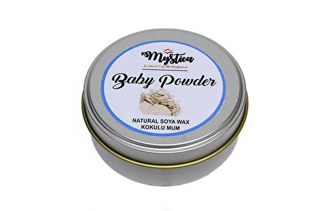 Soya Wax Mum Kokulu Tenekede Baby Powder