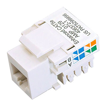 RJ 45 ŞASE KEYSTONE JACK CAT5E-8P8C (4767)