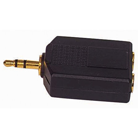 3.5 MM STEREO ERKEK/6.3 MM STEREOX2 DİŞİ ÇEVİRİCİ JACK (4767)