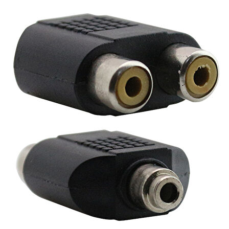 3.5 MM STEREO DİŞİ / 2 RCA DİŞİ ÇEVİRİCİ JACK (4767)