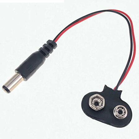 9 VOLT 2.1MM JACKLI PİL BAŞLIĞI (IC-232A) (4767)