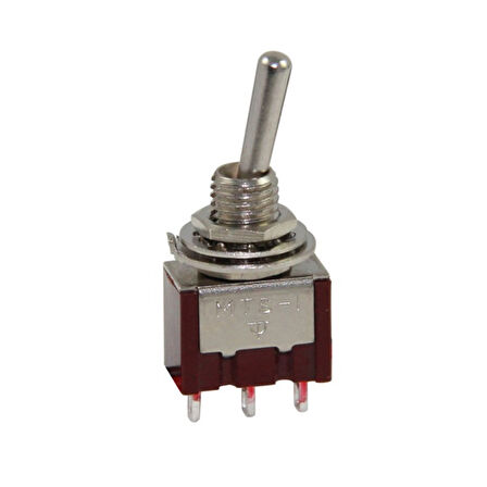 IC-139A 3 PİN Ø6MM ON-OFF TOGGLE SWİTCH MTS-102 (4767)