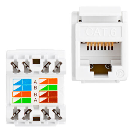 RJ 45 CAT6 ŞASE 180 DERECE (KEYSTONE JACK) (4767)