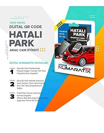 Hatalı Park Orkod Okuyucu Sticker