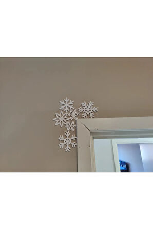 Just3dprintings Dekoratif Kar Tanesi Duvar Süsü