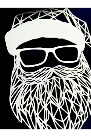 Just3dprintings Geometrik Noel Baba Duvar Dekoru – Modern ve Yılbaşı Temalı