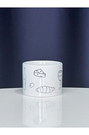 Line Art Kupa Bardak Kahve Mug