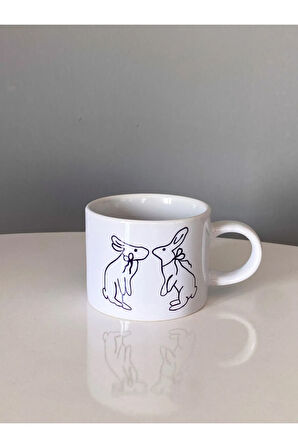 Rabbit Kupa Bardak Kahve Mug