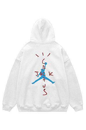 Unisex Cactus Jack Sweatshirt Kapşonlu Hoodie