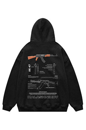 Unisex AK-47  Sweatshirt Kapşonlu Hoodie