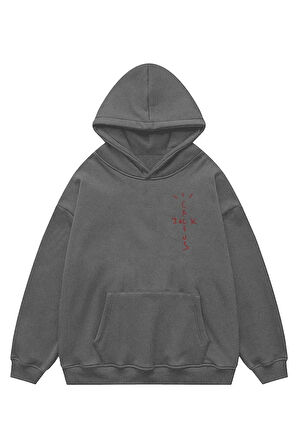 Unisex Cactus Jack Sweatshirt Kapşonlu Hoodie