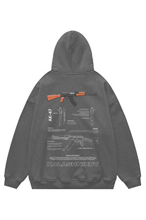 Unisex AK-47  Sweatshirt Kapşonlu Hoodie