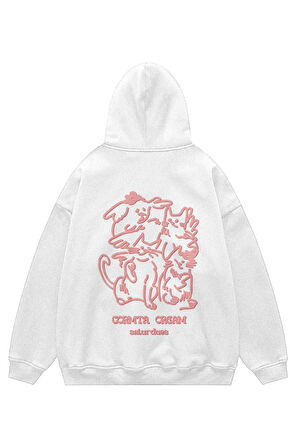 Unisex Cormta Oream Kapşonlu Sweatshirt Hoodie