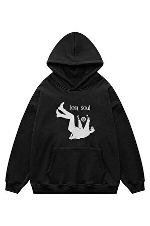 Unisex Lost Soul Kapşonlu Sweatshirt Hoodie