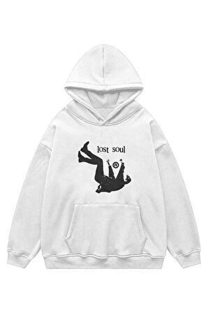 Unisex Lost Soul Kapşonlu Sweatshirt Hoodie