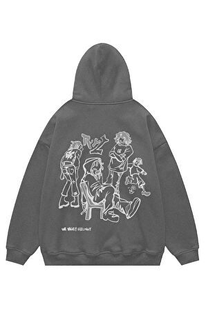 Unisex TYYZ Kapşonlu Sweatshirt Hoodie