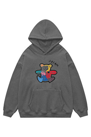 Unisex Teddy Dream Sweatshirt Kapşonlu Hoodie