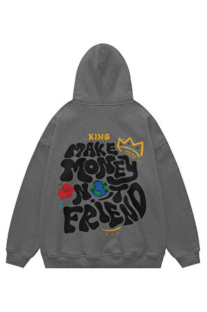 Unisex Make Money Sweatshirt Kapşonlu Hoodie