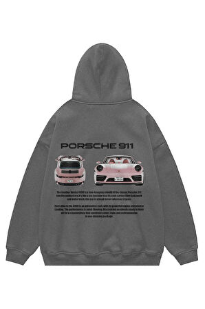 Unisex Porsche 911 Sweatshirt Kapşonlu Hoodie